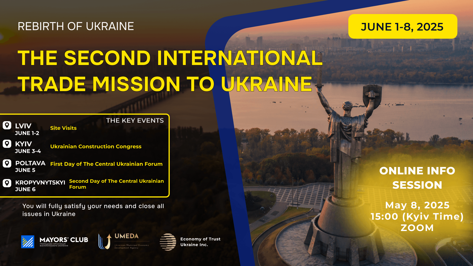 Info session on the REBIRTH OF UKRAINE trade mission to Ukraine