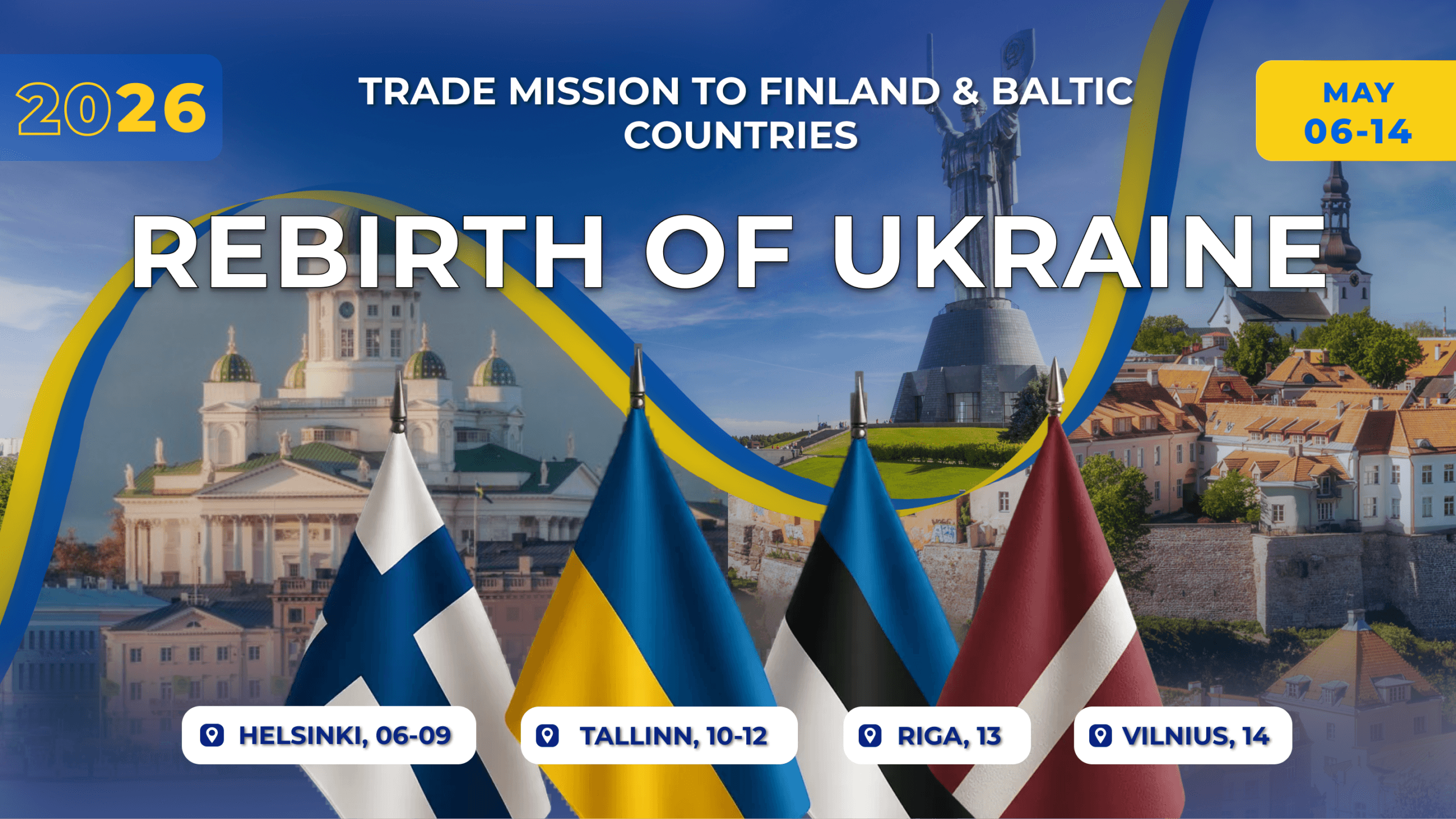 The Trade Mission REBIRTH OF UKRAINE to Finland & Baltic Countries